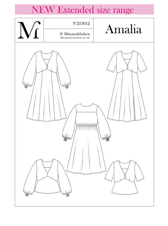 Klänningsmönster Amalia från Mönsterfabriken