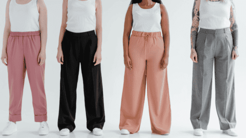 justera byxmönster med metoden Top Down Center Out